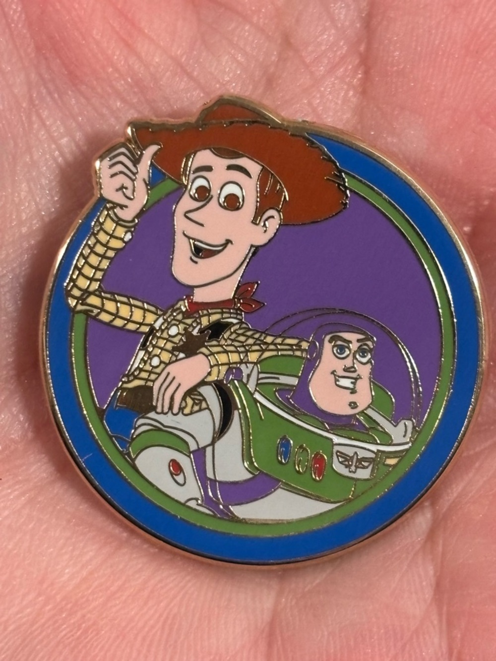 Buzz Lightyear and Woody Toy Story Best Friend Mystery 2012 Disney Pin - Picture 2 of 4